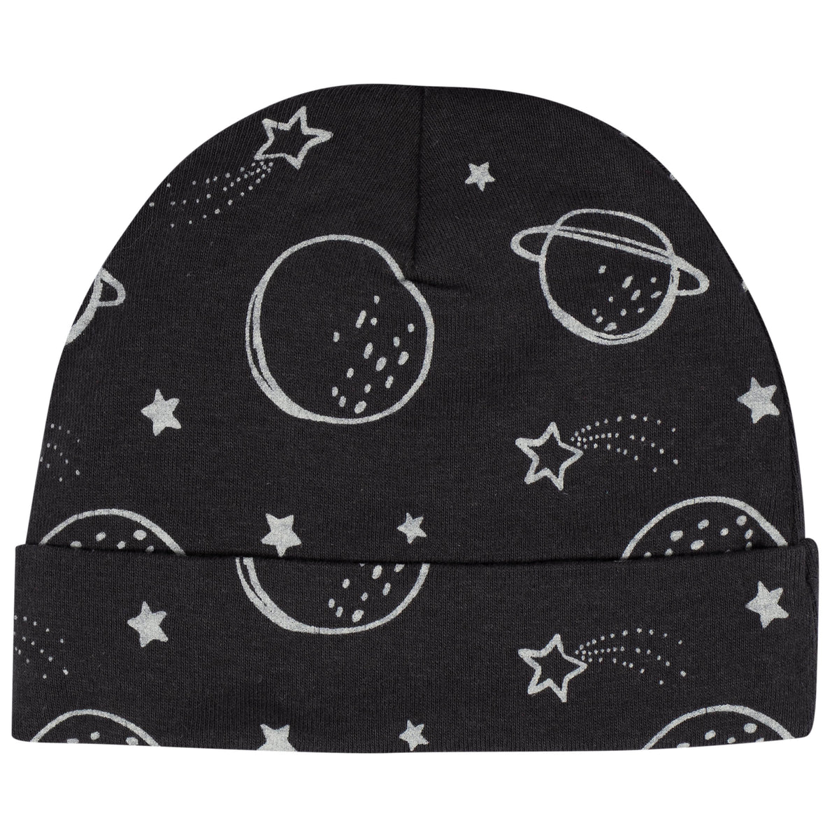 8-Piece Baby Boys Space Explorer No Scratch Mittens & Caps Set, view 2