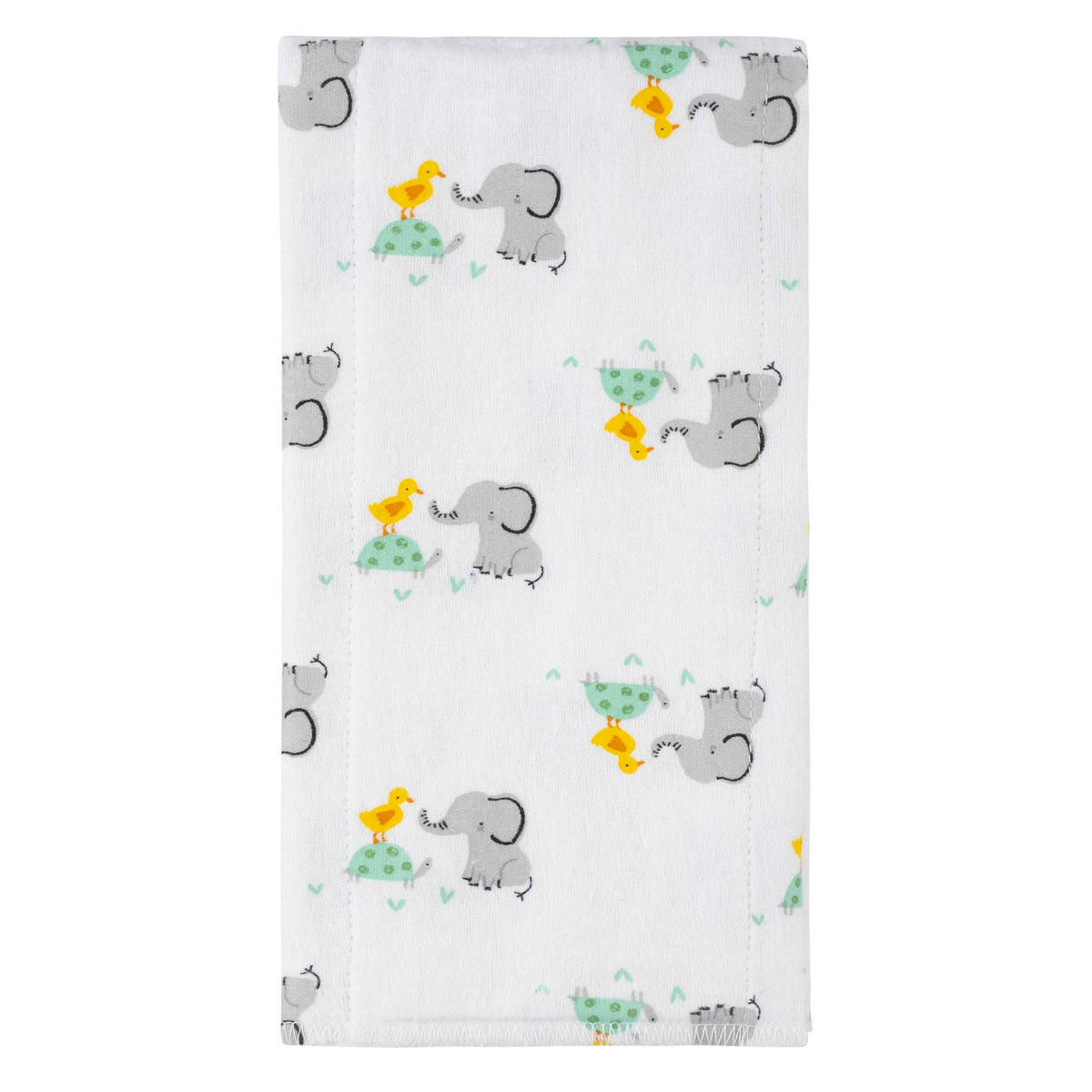 4-Pack Baby Neutral Baby Animals Flannel Burp Cloths, view 2