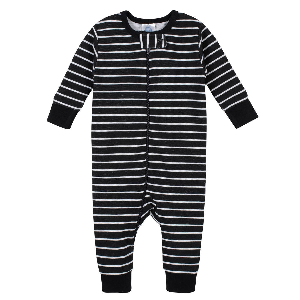 2-Pack Baby Boys Tiger Thermal Footless Unionsuits, view 2