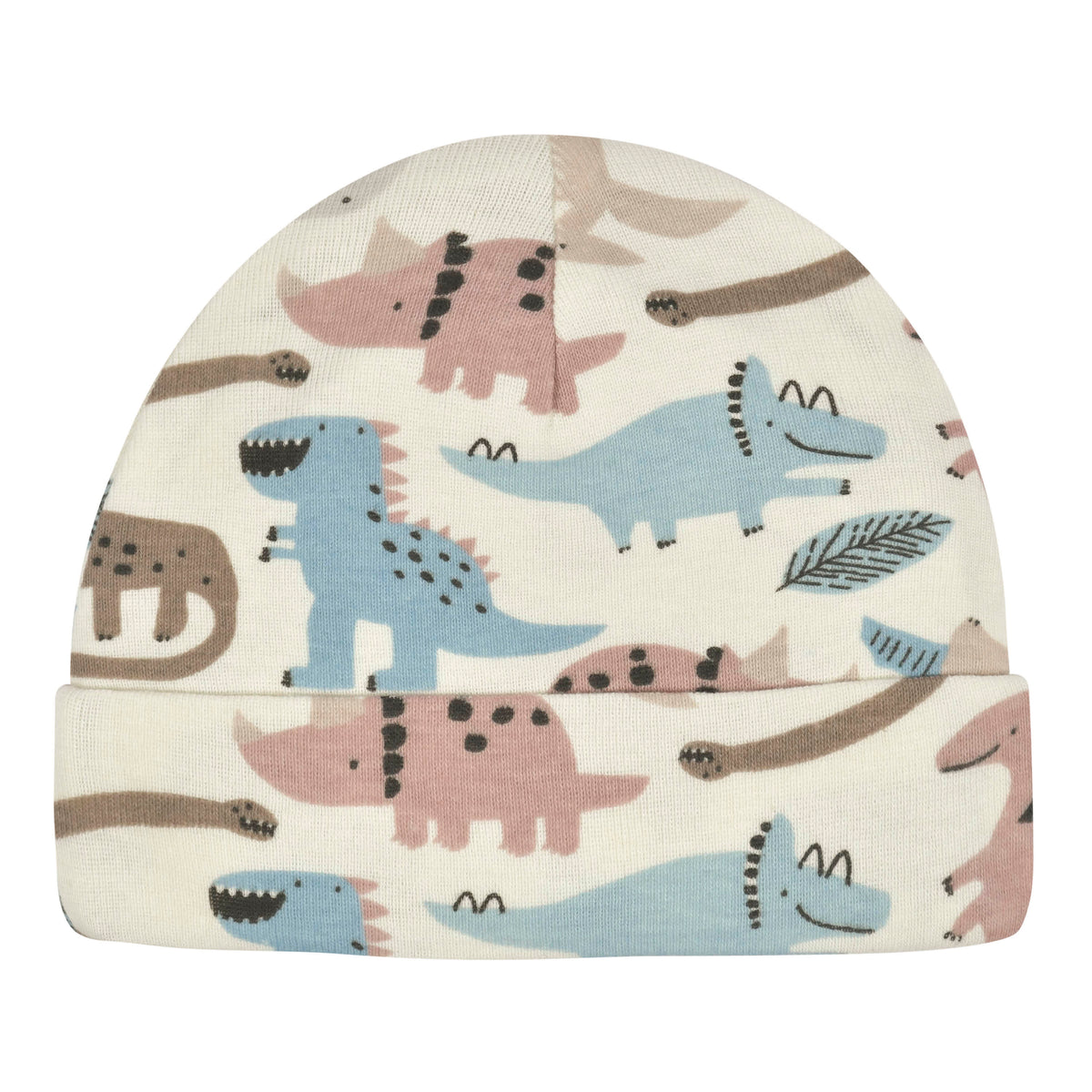 4-Pack Baby Boys Dino Caps, view 2