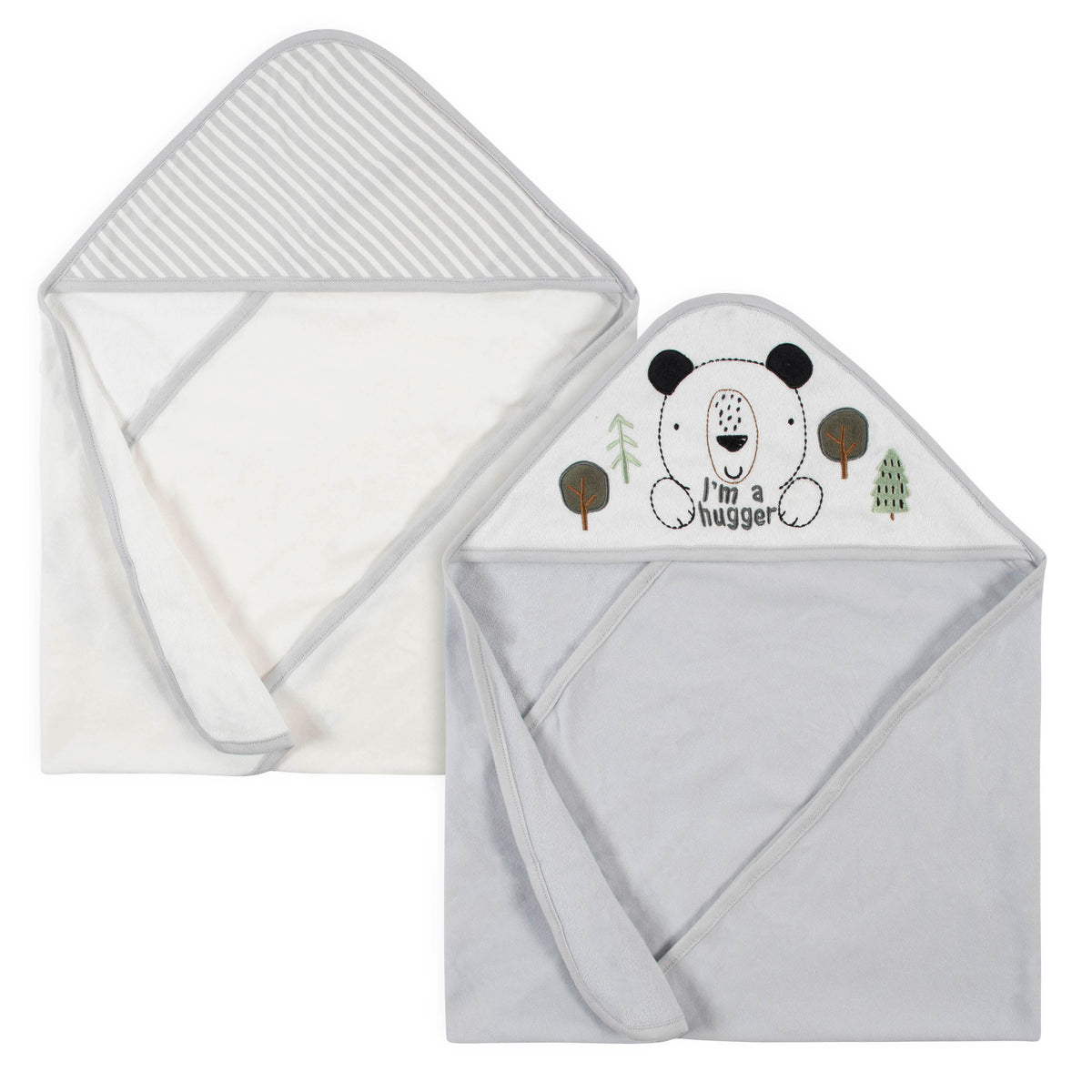 2-Pack Baby Bear Hooded Towels