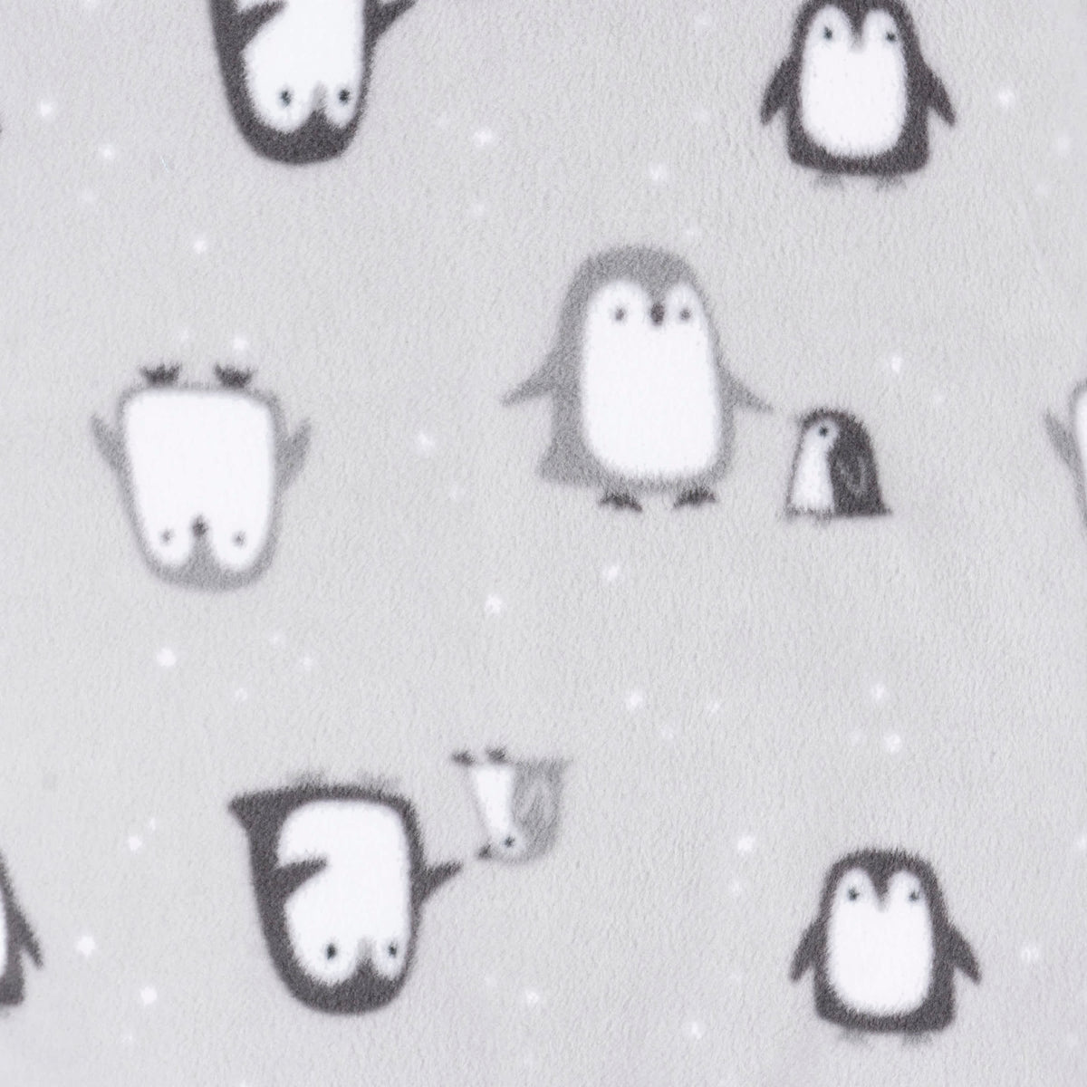 2-Pack Baby & Toddler Neutral Grey Snowmen Fleece Pajamas, view 3