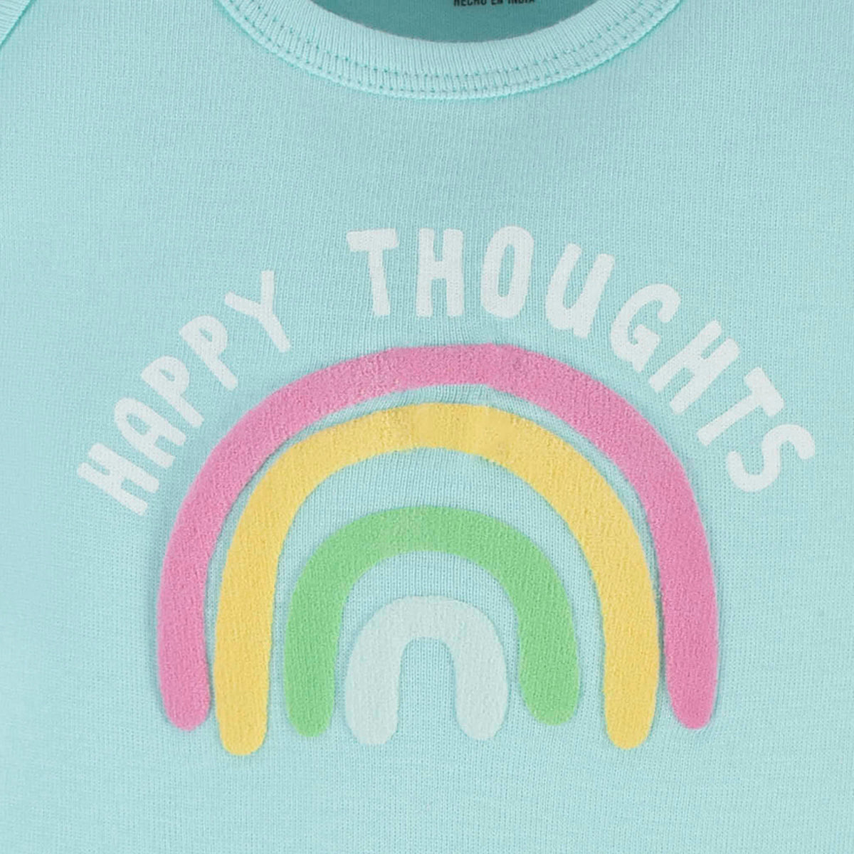 4-Pack Baby Girls Dots Of Rainbows Short Sleeve Onesies Bodysuits, view 7