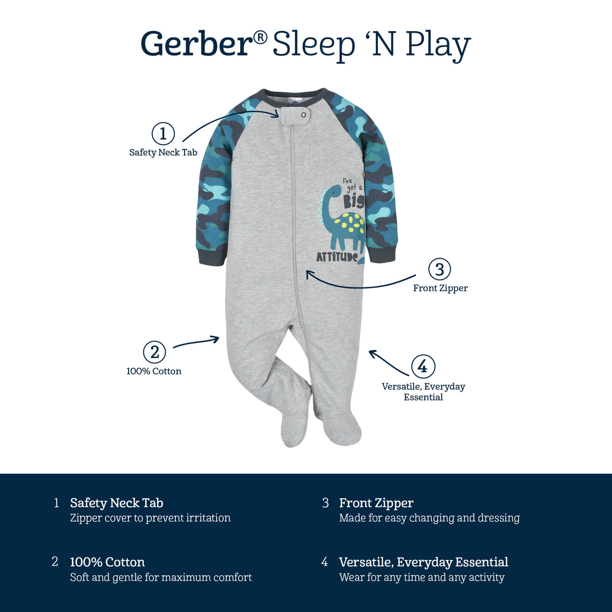 Baby Boys Big Dino Sleep 'N Play, view 6
