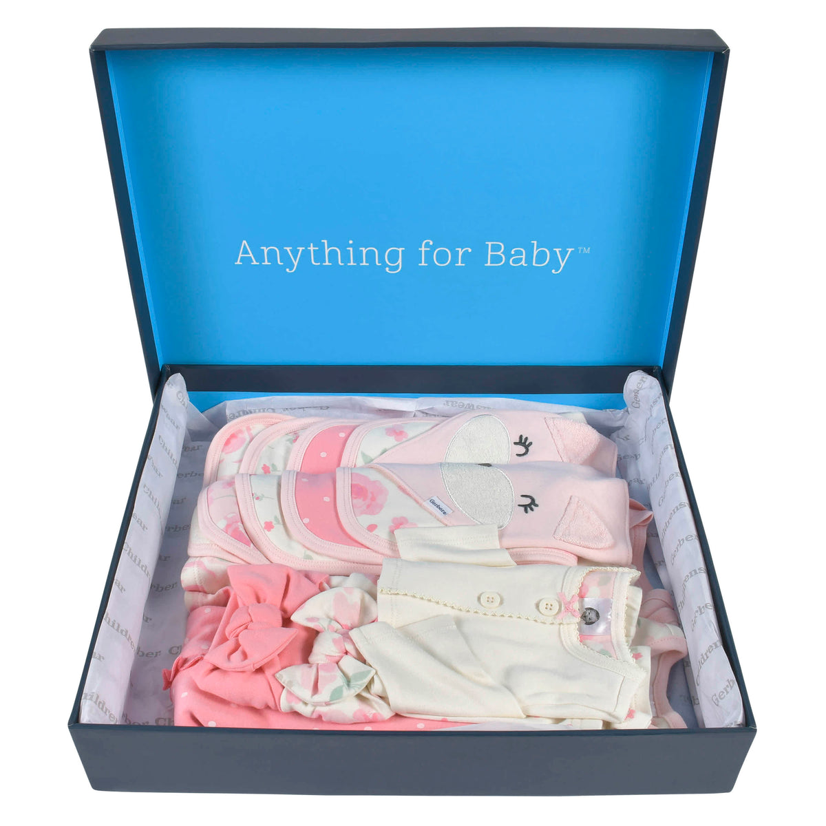 14-Piece Baby Girls Pink Playwear Gift Set, view 2