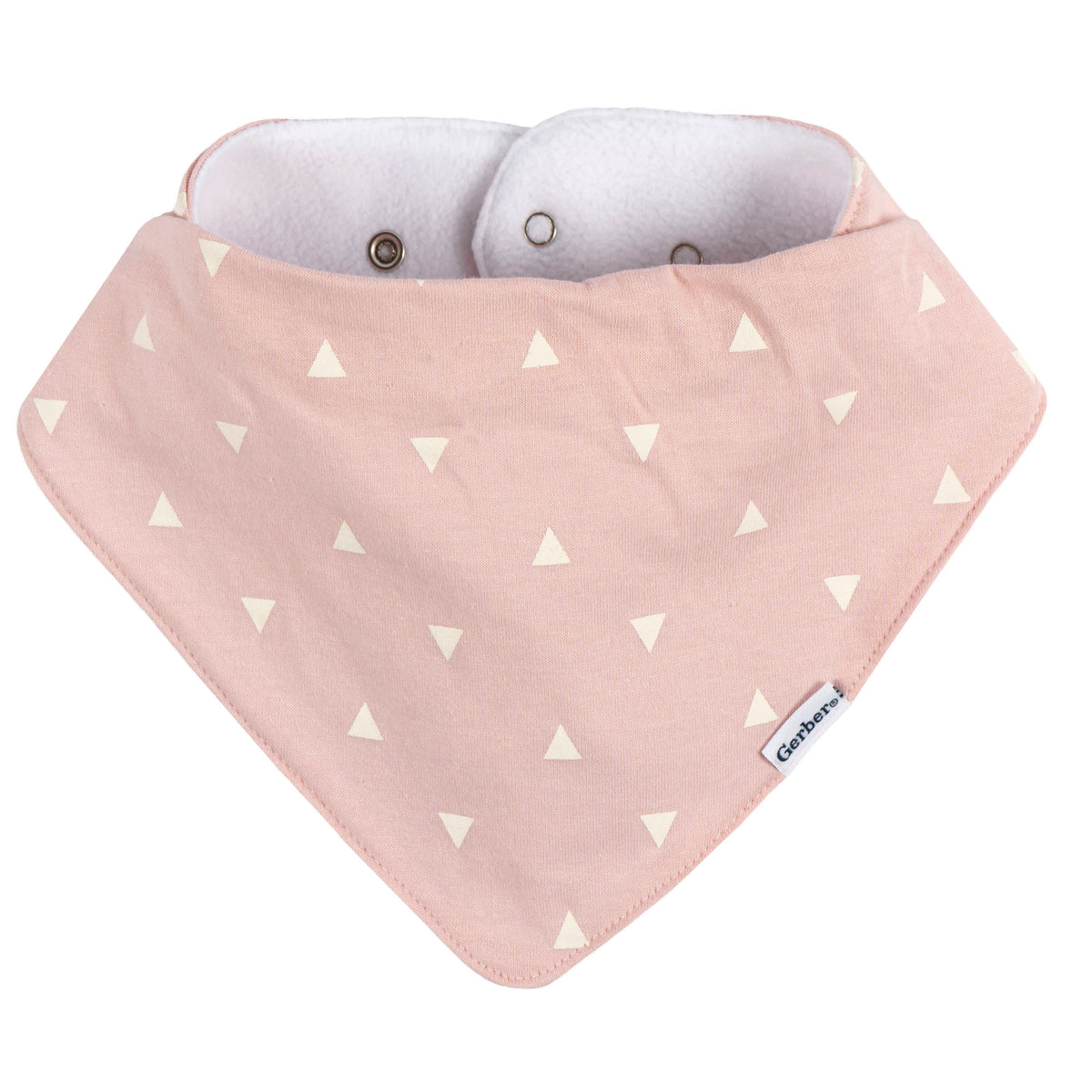 10-Pack Baby Girls Multi Pink Bandana Bib, view 11