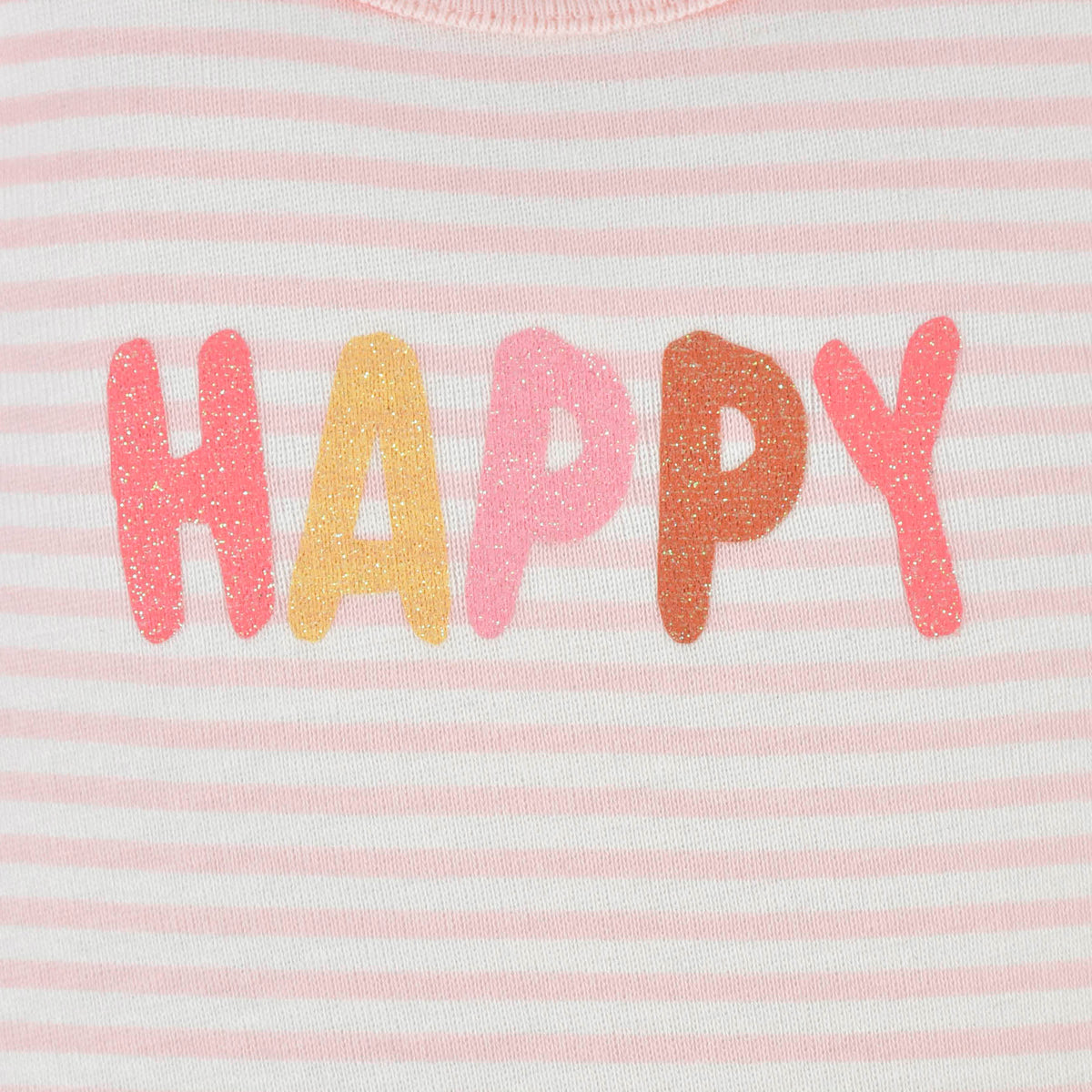 3-Pack Baby Girls Happy Long Sleeve Onesies Bodysuits, view 4