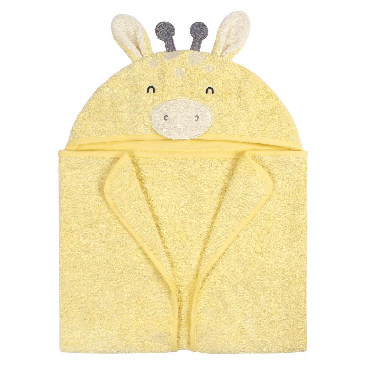 4-Piece Baby Neutral Yellow Giraffe Towel & Washcloths, view 3