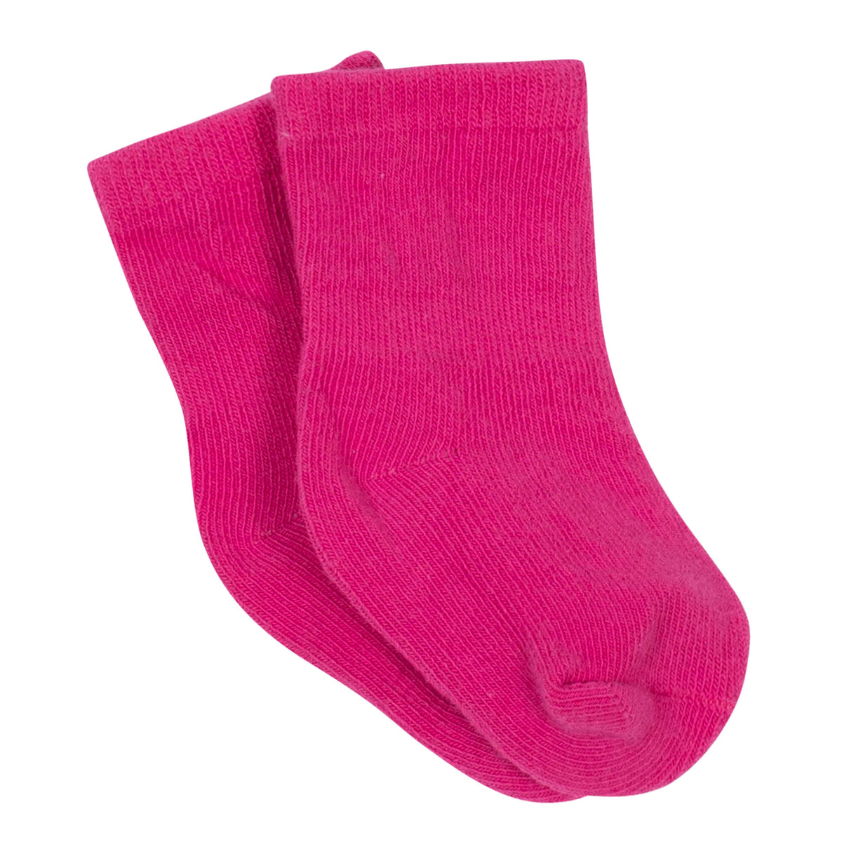 8-Pack Girls Kitty Jersey Crew Socks, view 2