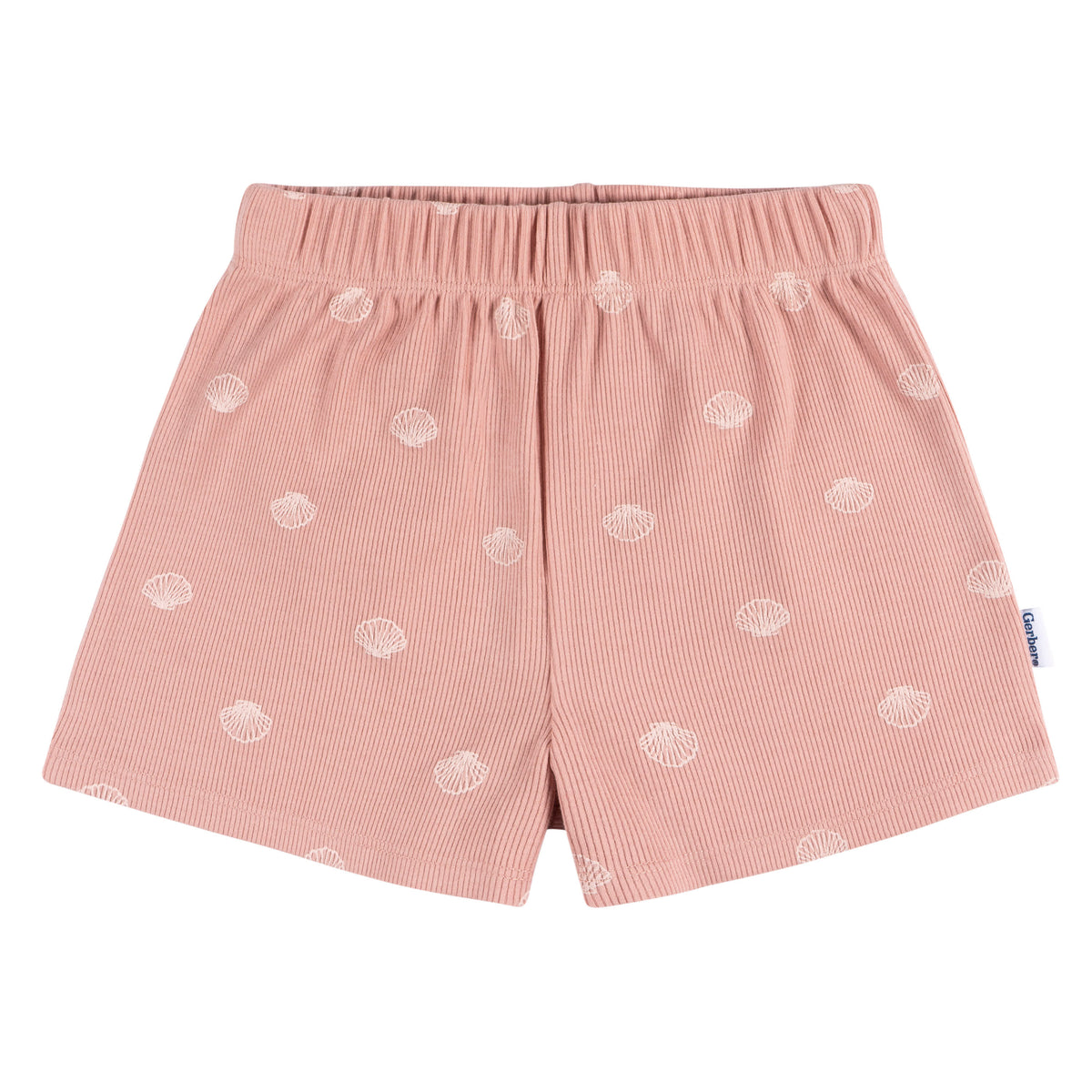 2-Piece Infant and Toddler Girls Seashells Tank Top & Shorts Set, view 4