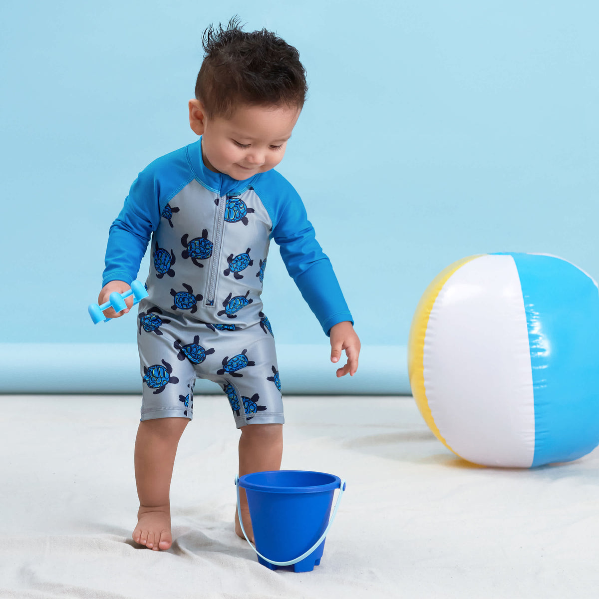 Baby & Toddler Boys Sea Friends Rash Guard, view 2