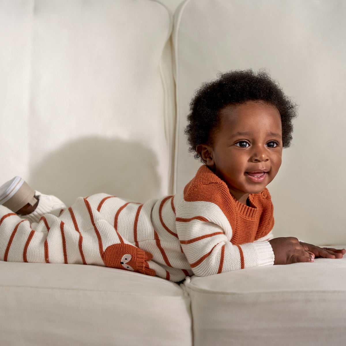 Baby Boys Fox Romper, view 2