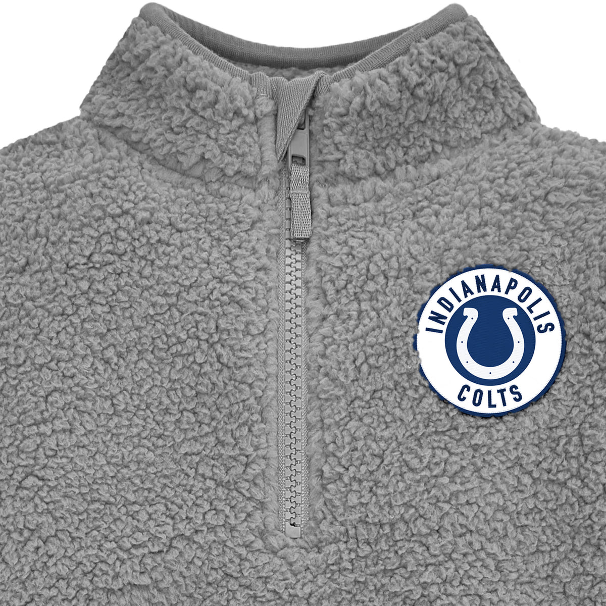 Infant & Toddler Boys Colts 1/4 Zip Sherpa Top, view 2