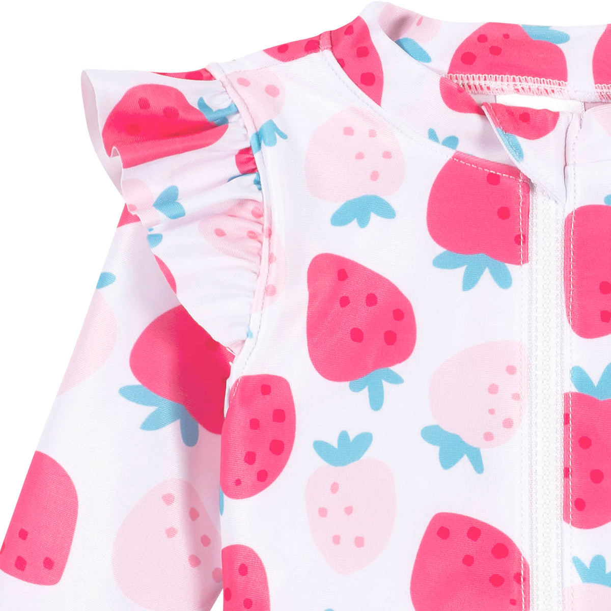 Baby & Toddler Girls Summer Blossom Rash Guard, view 3