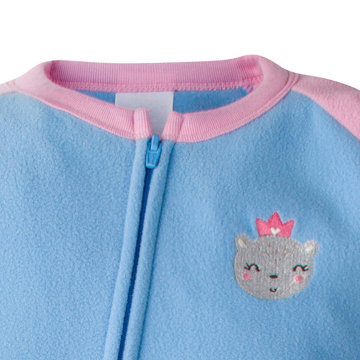 2-Pack Toddler Girls Princess Bear Blanket Sleepers, view 2