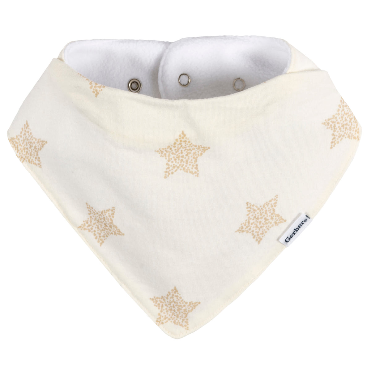 10-Pack Baby Neutral Multi Grey Bandana Bib, view 2
