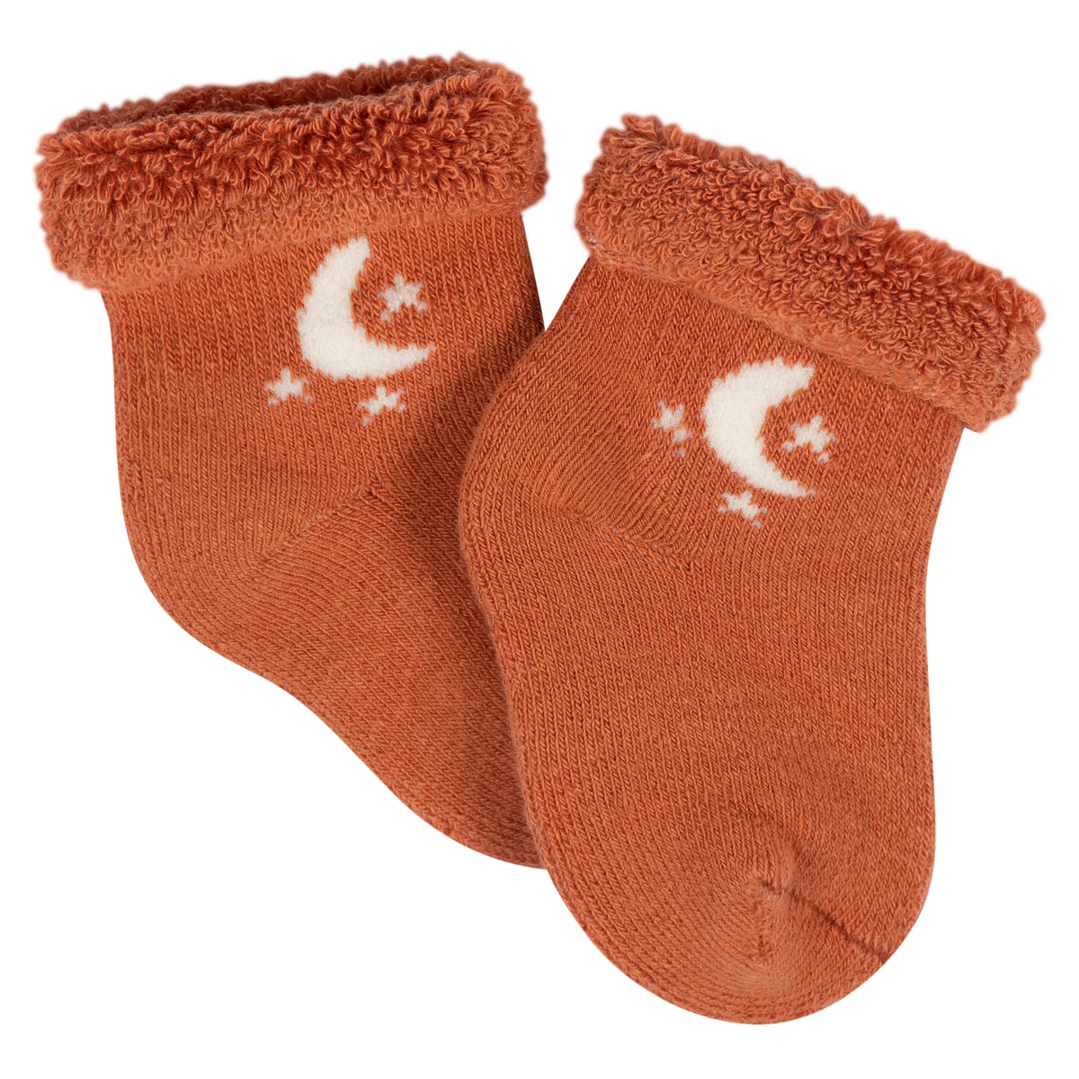 12-Pack Baby Neutral Southwest Terry Wiggle Proof Socks, view 3