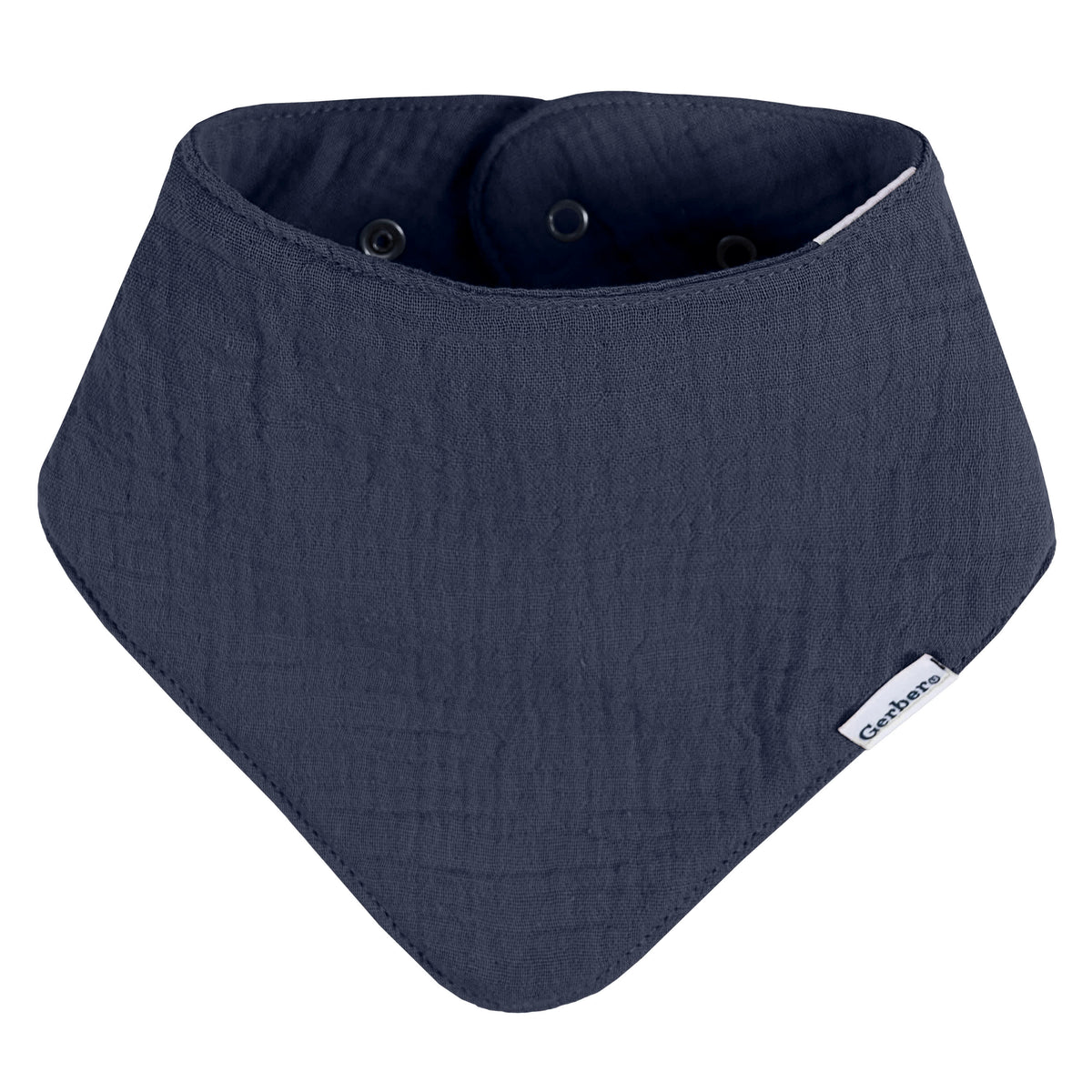 10-Pack Baby Boys Multi Blue Muslin Bandana Bib, view 8