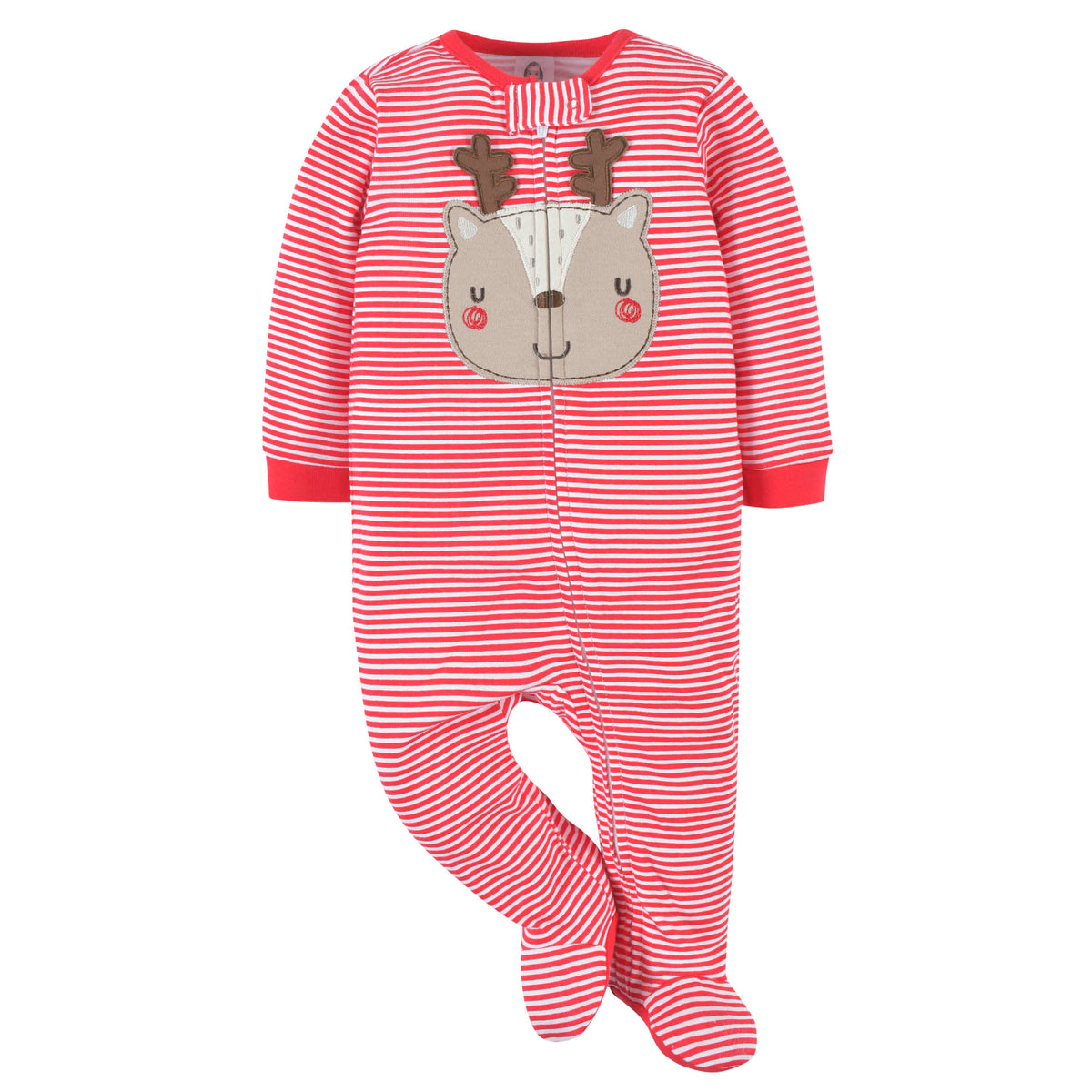 2-Piece Baby Reindeer Face Sleep 'N Play & Hat, view 3