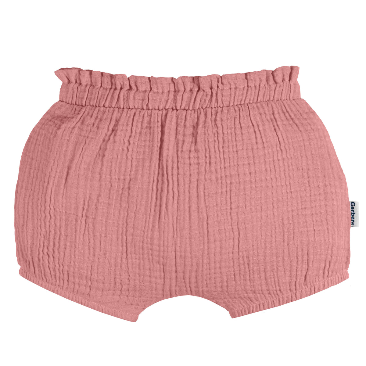 3-Pack Baby Girls Pink/Dot/Black Gauze Bubble Short, view 6