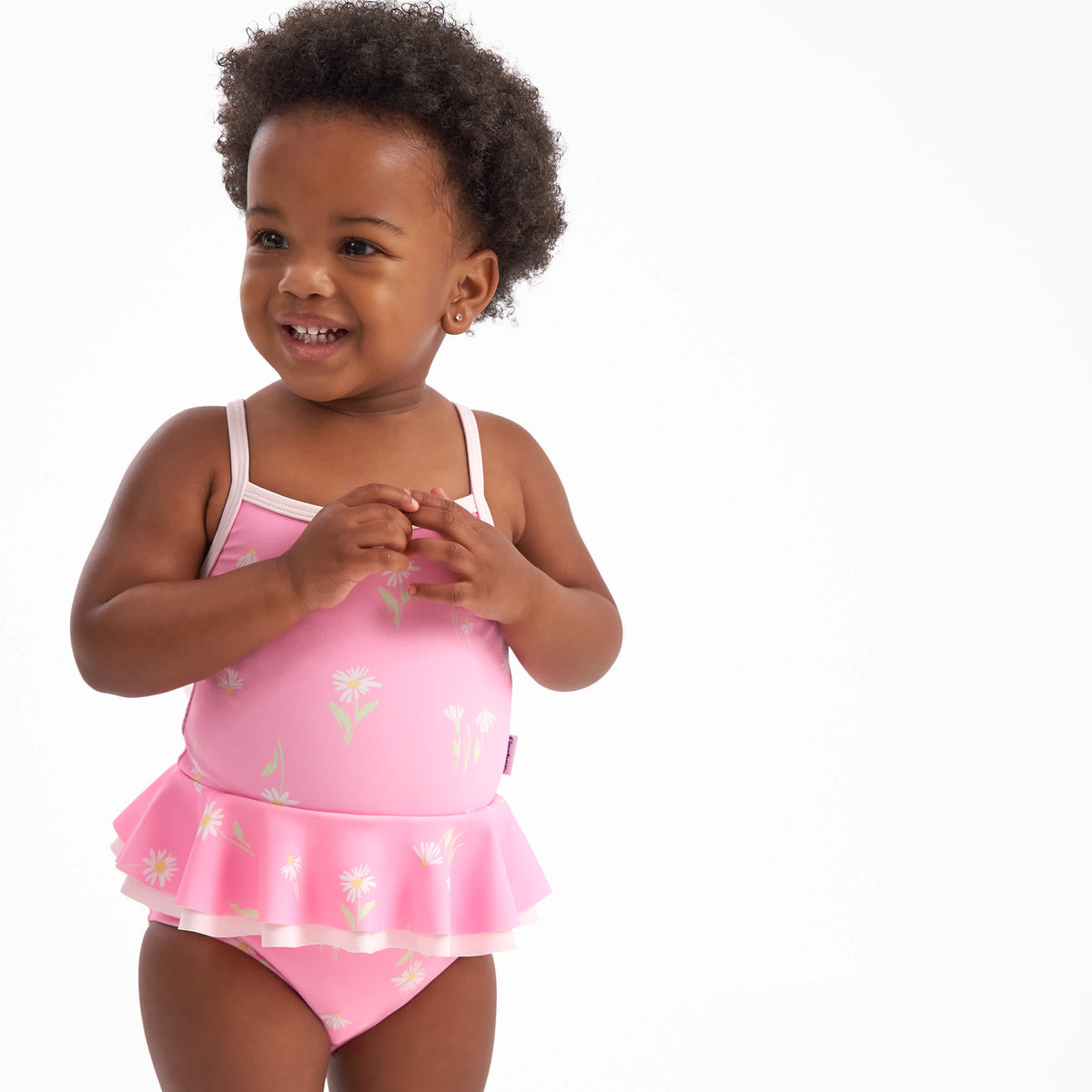 Baby Girls Daises Swimsuit, view 2