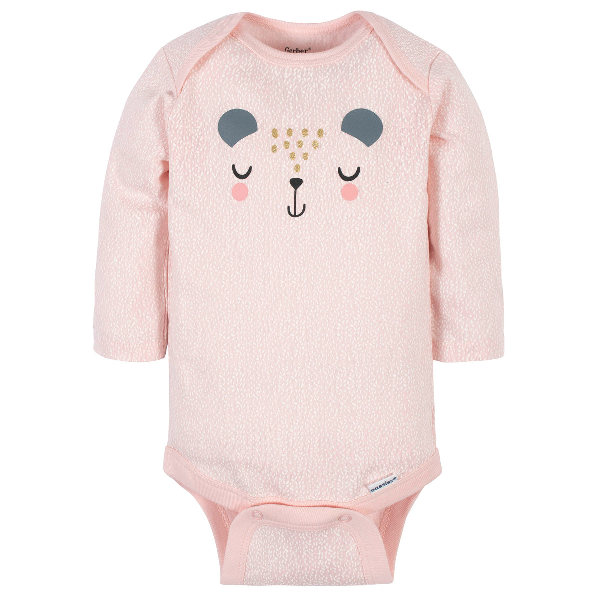 6-Pack Baby Girls Bear Long Sleeve Onesies Bodysuits, view 7