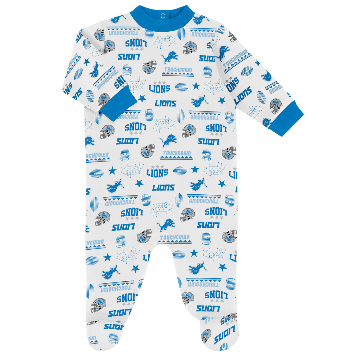 3-Piece Baby Boys Detroit Lions Bodysuit, Sleep 'N Play & Cap Set, view 2