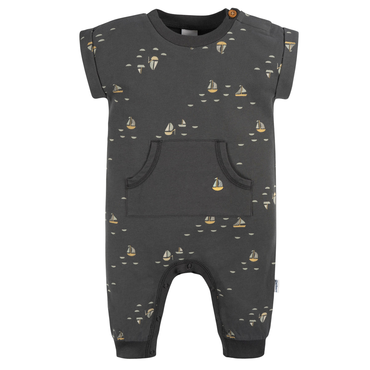 2-Pack Baby Boys Nautical Romper, view 2