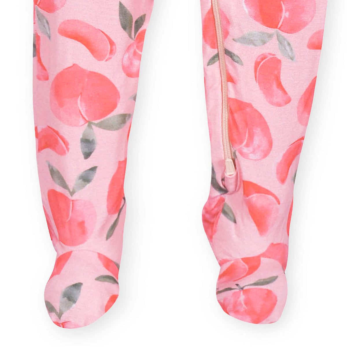 Baby & Toddler Girls Just Peachy Buttery Soft Viscose Made from Eucalyptus Snug Fit Footed Pajamas, view 8