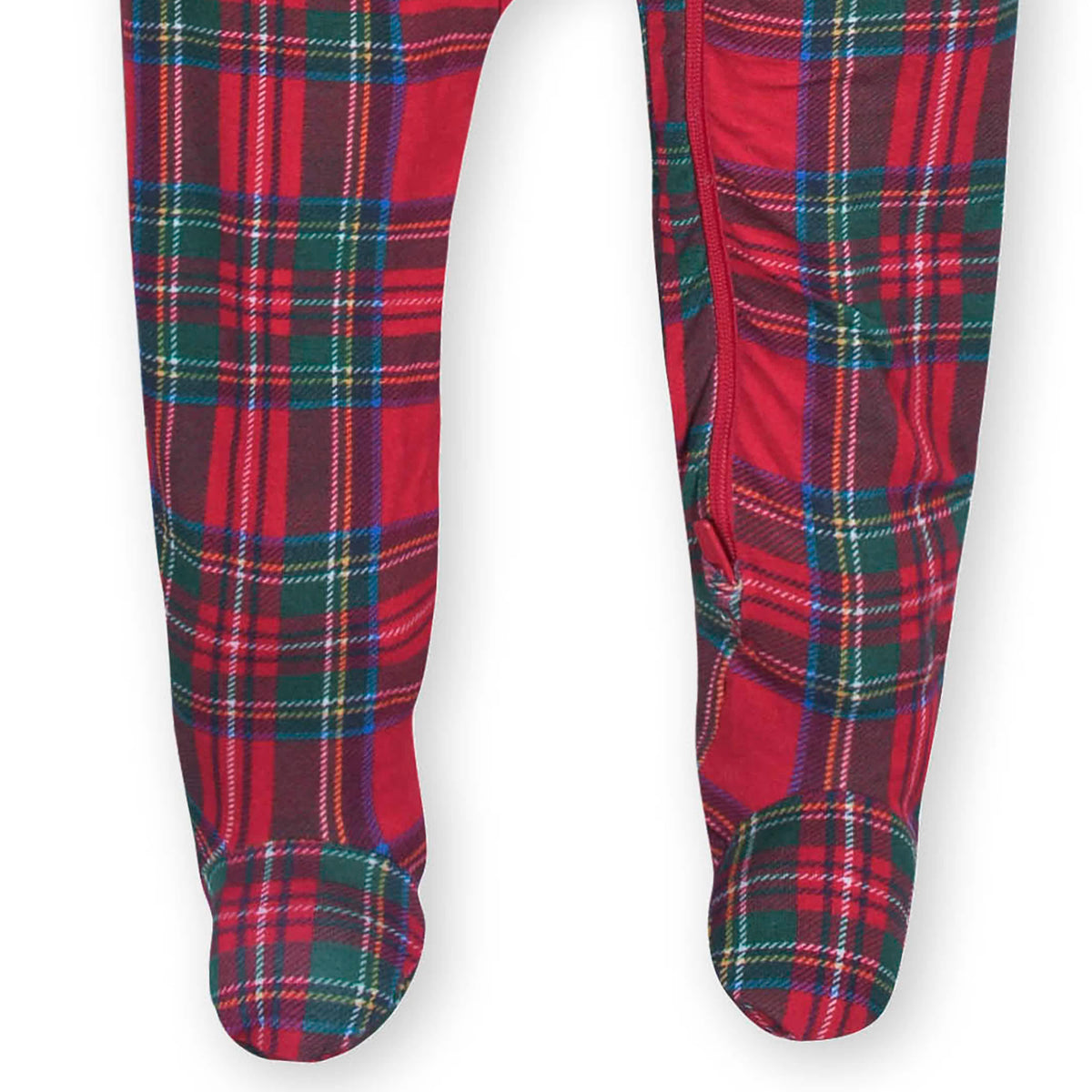 Baby Plaid About You Buttery Soft Viscose Made from Eucalyptus Snug Fit Footed Holiday Pajamas, view 7