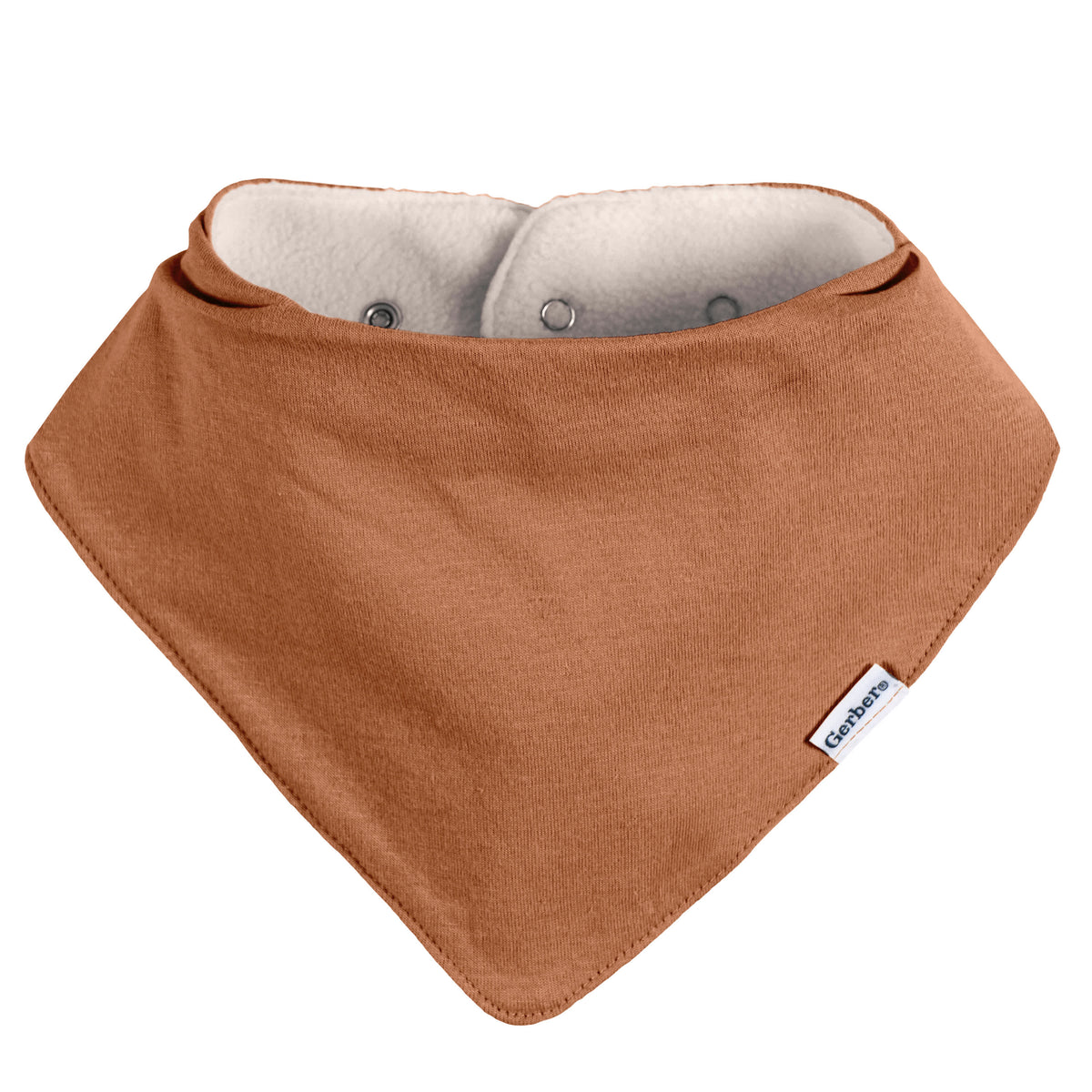 10-Pack Baby Neutral Multi Rust Bandana Bib, view 3