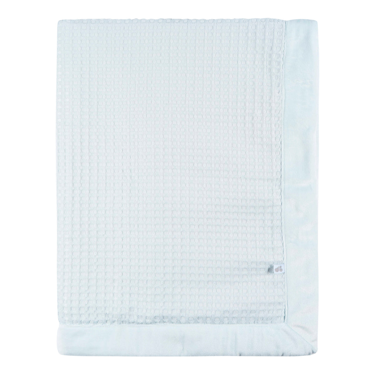 Baby Boys Blue Waffle Blanket, view 2