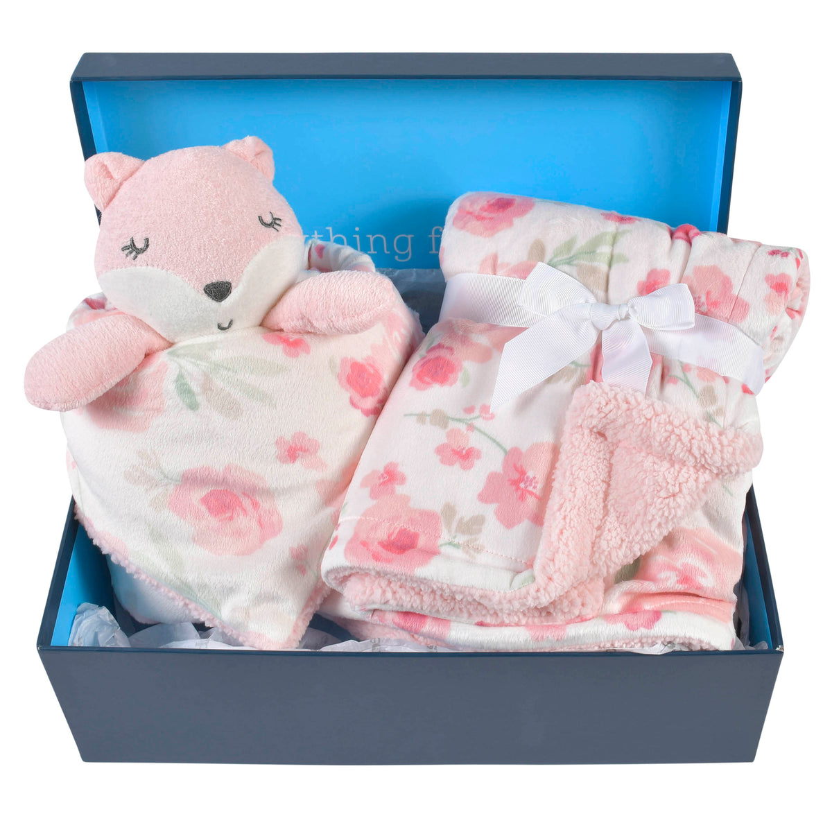2-Piece Baby Girls Fox Plush Blanket & Security Blanket Set, additional view 9