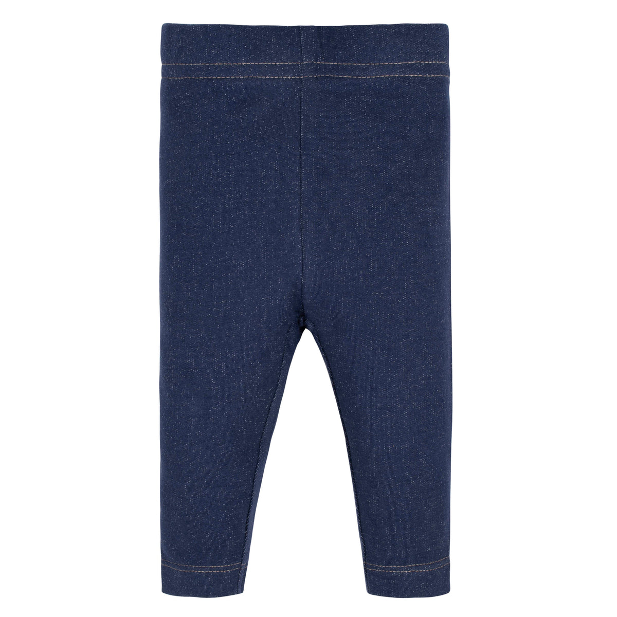 2-Pack Girls Black and Blue Leggings, view 2