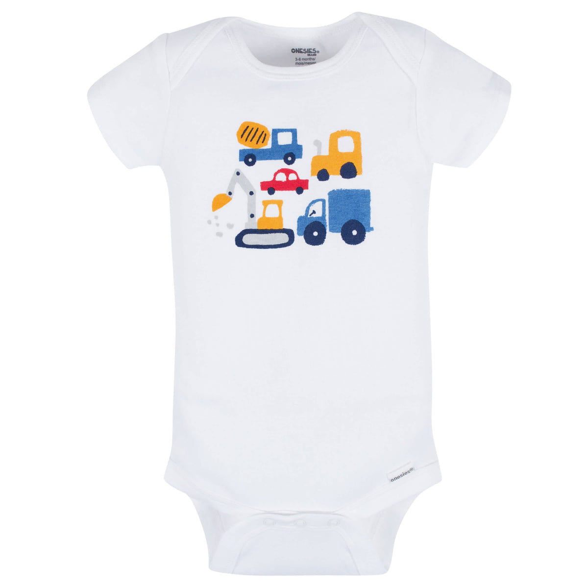 8-Pack Baby Boys Construction Zone Short Sleeve Onesies Bodysuits, view 10