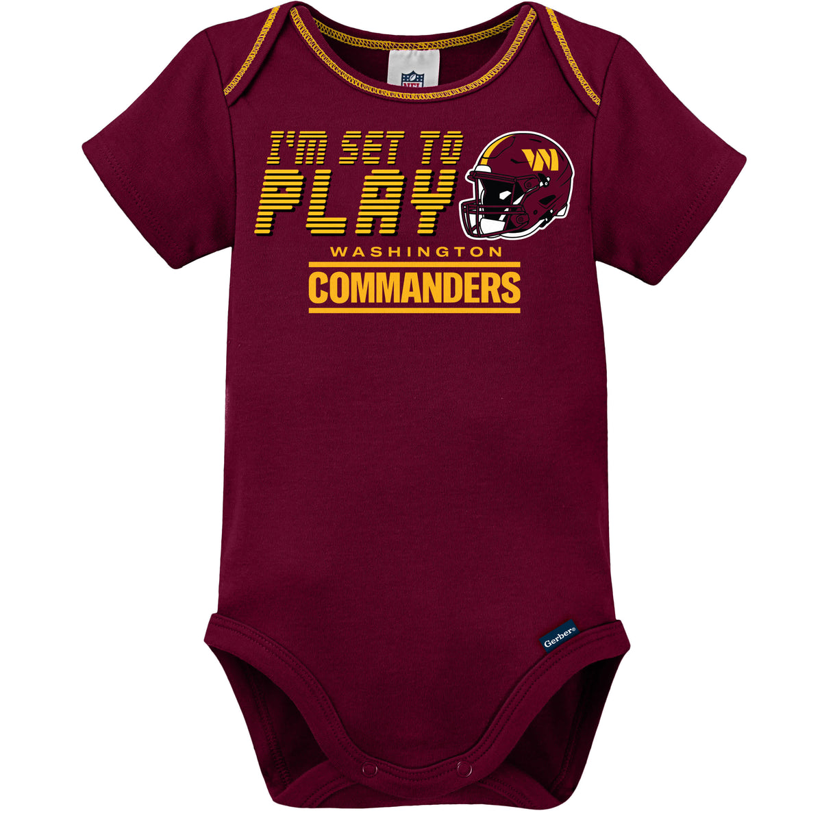3-Piece Baby Boys Commanders Bodysuit, Sleep 'N Play & Cap Set, view 4