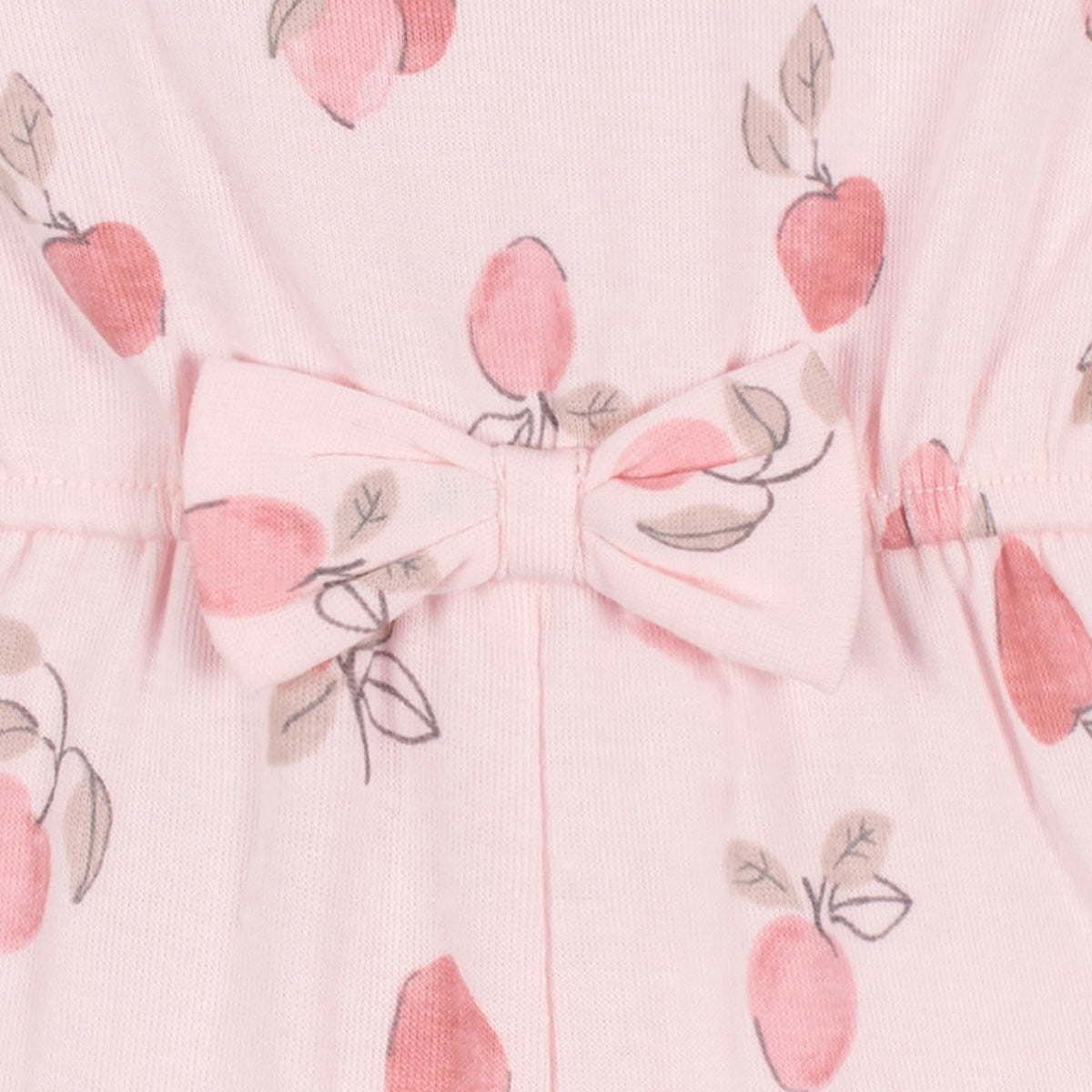 Baby Girls Appley Sweet Romper, view 5