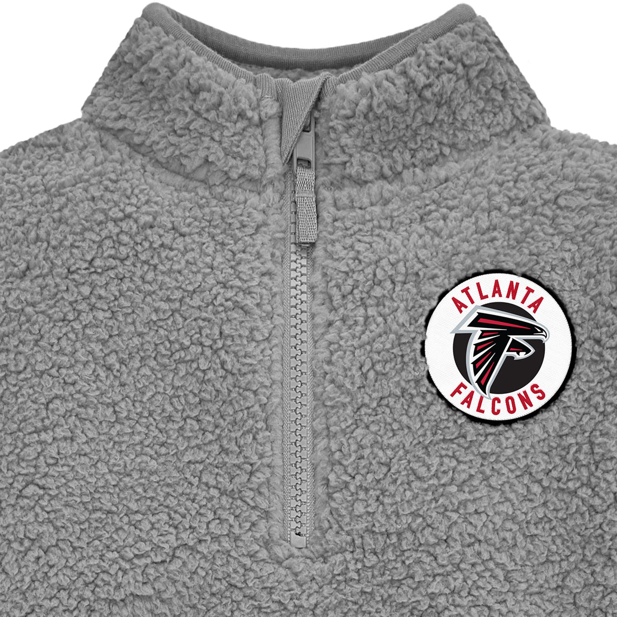 Infant & Toddler Boys Falcons 1/4 Zip Sherpa Top, view 2