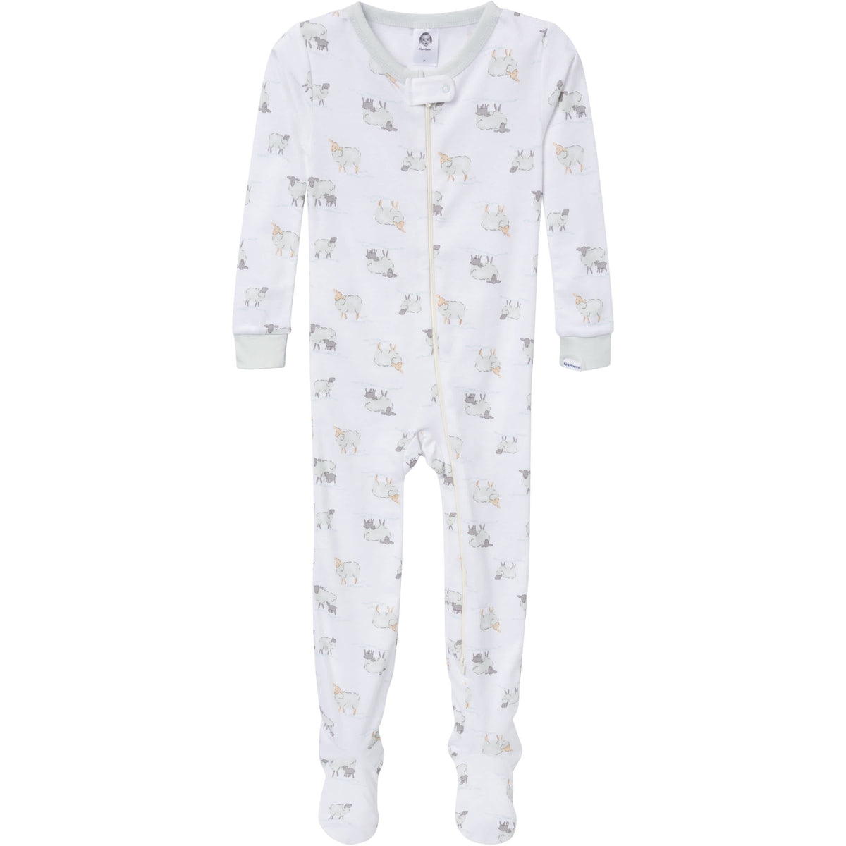 4-Pack Baby & Toddler Neutral Farm Snug-Fitting Footed Pajamas, view 4
