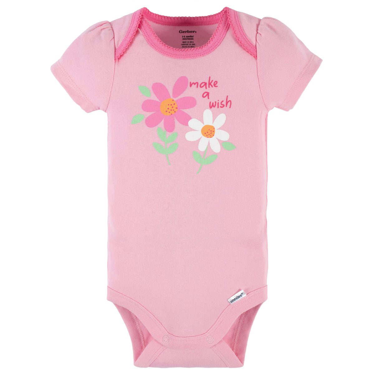 4-Piece Baby Girls Summer Blossom Onesies Bodysuit, Tee, Skort & Pant Set, view 4
