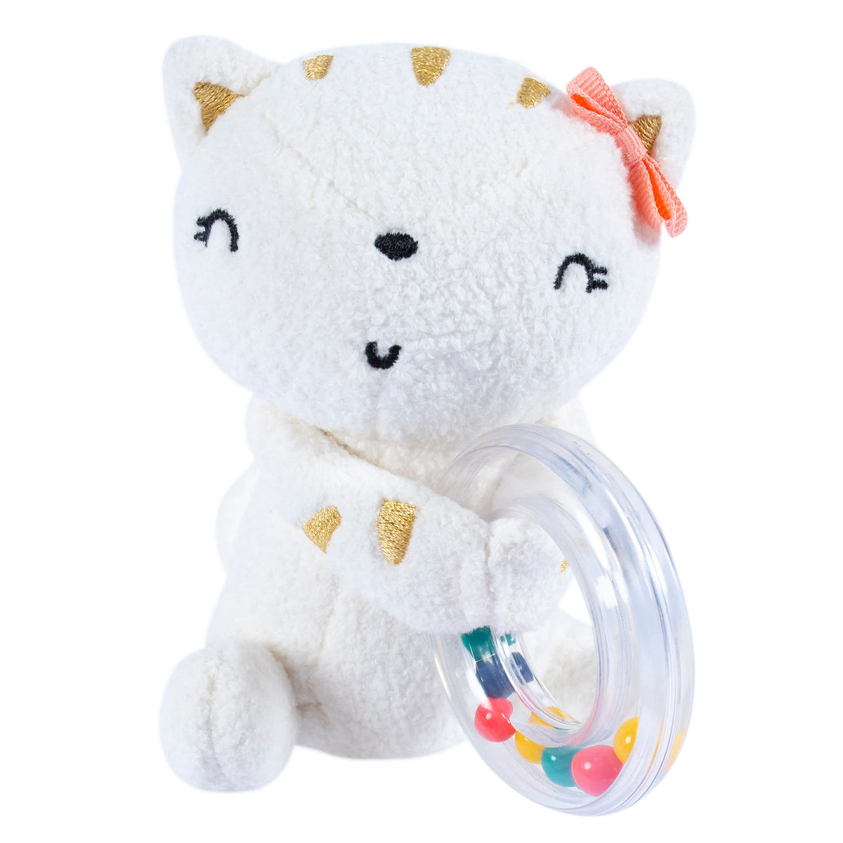 2-Piece Baby Cat & Mouse Rattle and Teether Set, view 5