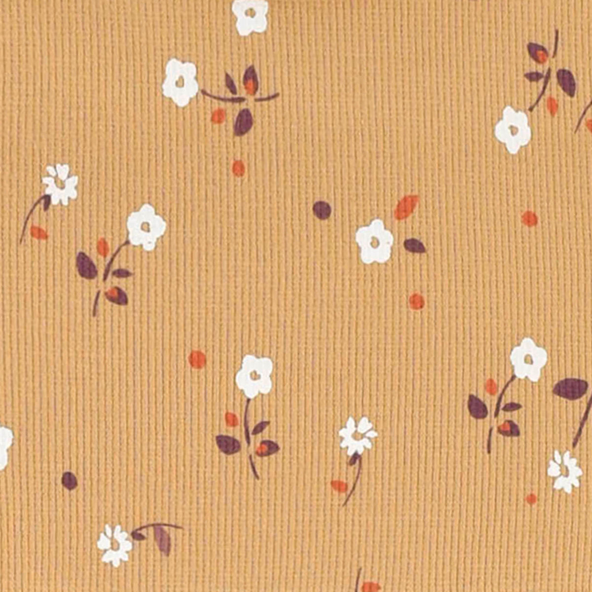 2-Pack Infant & Toddler Girls Mustard Floral Long Sleeve Dresses, view 4