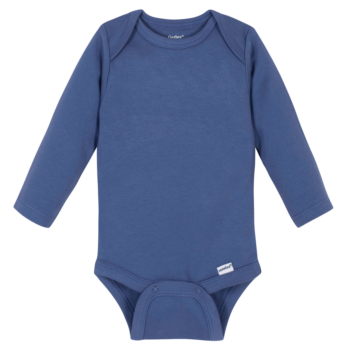 Premium Long Sleeve Onesies Bodysuit in Blue