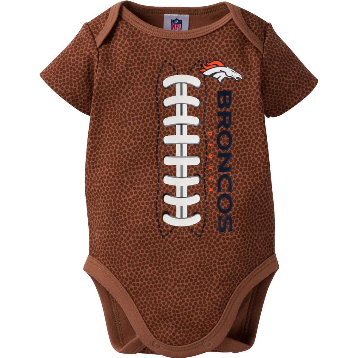 NFL Baby Neutral Denver Broncos Short Sleeve Bodysuit