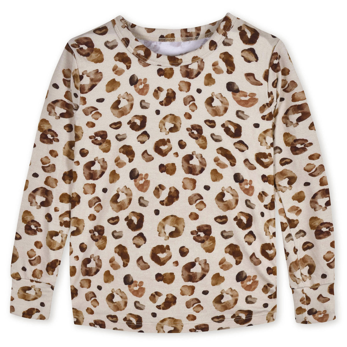 2-Piece Infant & Toddler Spotted Leopard Buttery Soft Viscose Made from Eucalyptus Snug Fit Pajamas, view 5