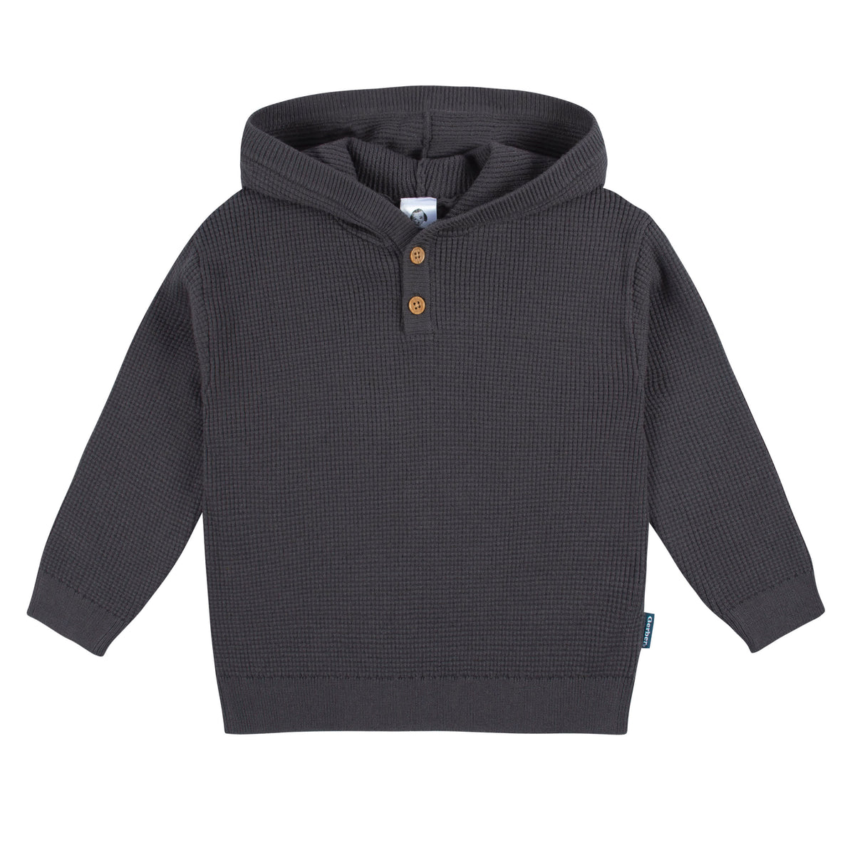 2-Piece Infant and Toddler Boys Charcoal Sweater Knit Set, view 2