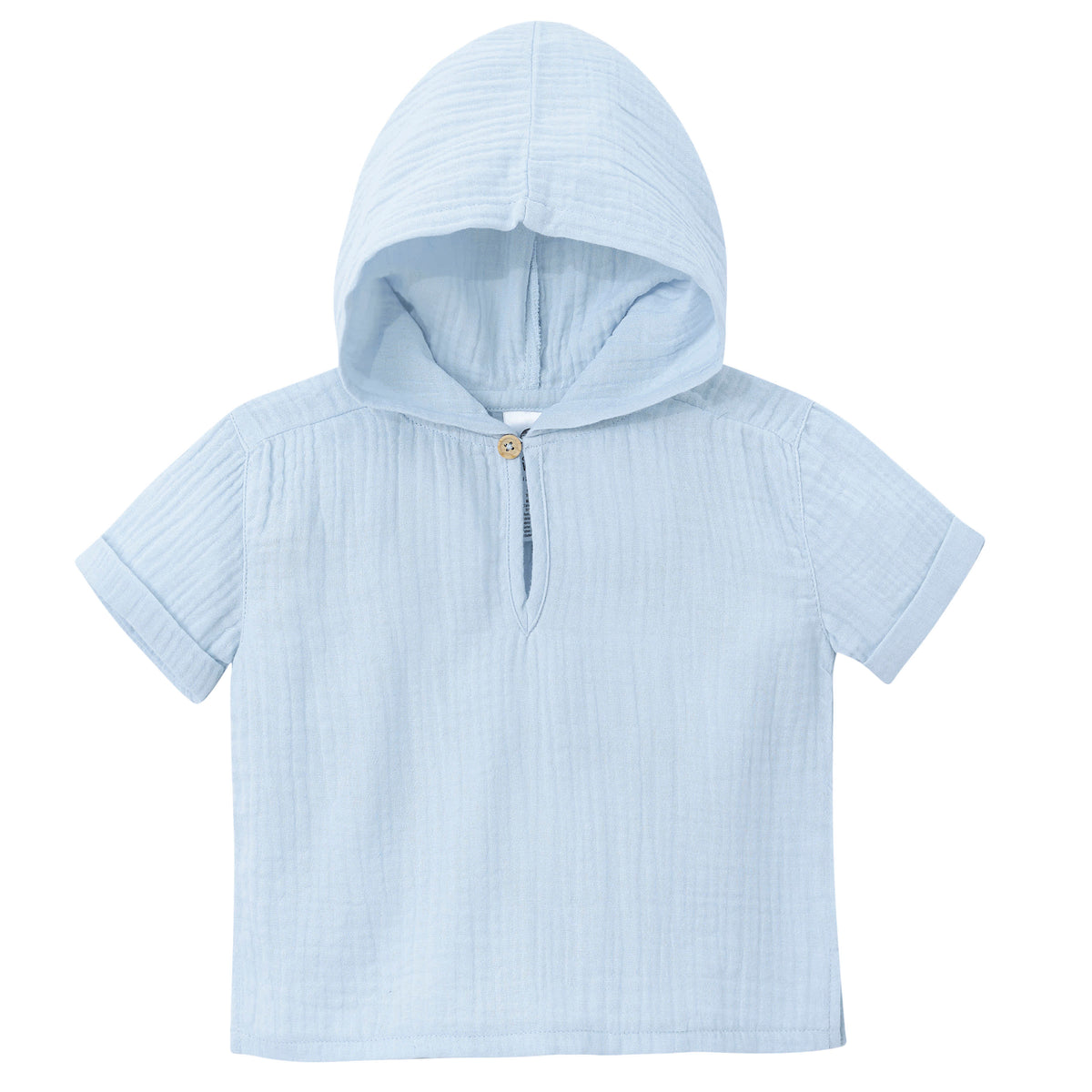 Infant & Toddler Blue Gauze Hoodie
