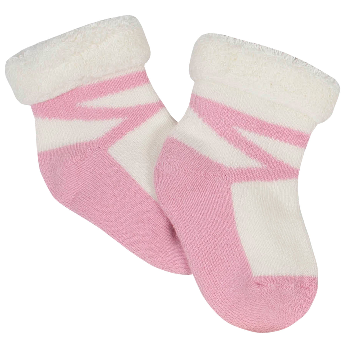 6-Pack Baby Girls Princess Wiggle-Proof Terry Bootie Socks, view 2