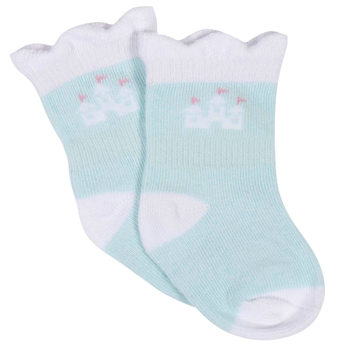 8-Pack Toddler Girls Princess Jersey Crew Socks, view 2