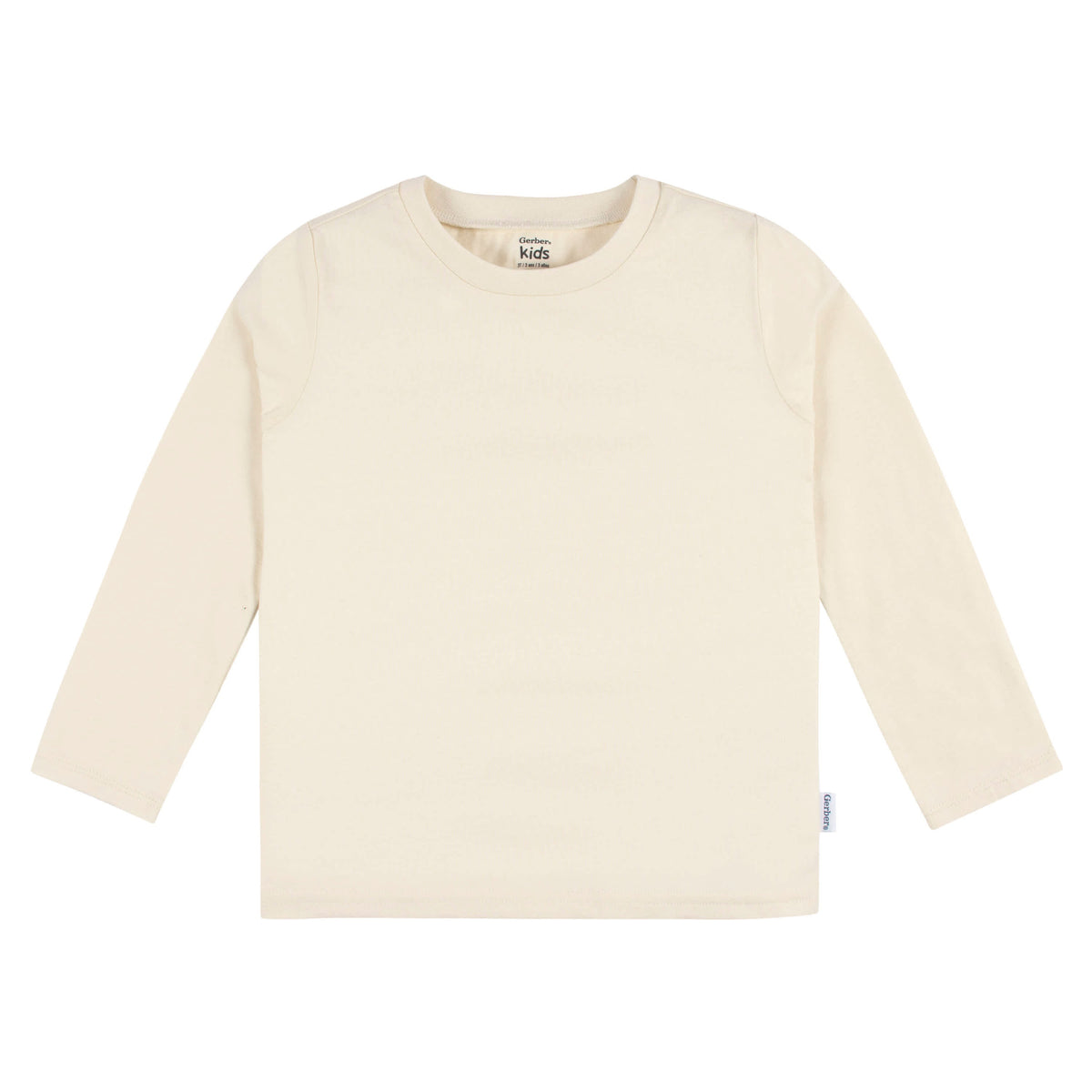 5-Pack Baby & Toddler Natural Premium Long Sleeve T-Shirts, view 2